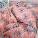 Наволочка MirSon Бязь 20-0028 Little girl Teddy 45х45 см розовая (2200010266726)