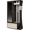 Прихожая с зеркалом Эверест Авео-2 венге темный/дуб молочный (EVR-2189)