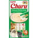 Лакомство для кошек Inaba Ciao Churu Cливочный мусс в стиках с тунцом и курицей 56 г (4 шт. х 14 г)