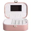 Скринька-органайзер для прикрас Yiwu із замком 26х18х9.5 см рожева HP-5-1P