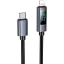 Кабель Hoco Type-C to Lightning Favor PD зарядный кабель с дисплеем X112 27W