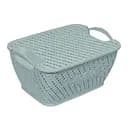 Кошик для зберігання Kornel пластиковий з кришкою в асортименті 29 х 21 х 15 см (8152)