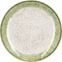 Тарілка обідня Ardesto Siena 27 см біло-зелена (AR2927SWG)