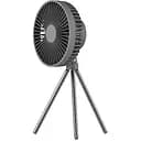 Вентилятор портативний Kinscoter DQ-213, 4000 mAh акумуляторний 16.5 см Grey