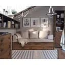 Комплект модульный в спальню ВМК (БРВ) Индиана N77807 Дуб шуттер (BRW-1586)