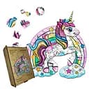 Пазл дерев'яний Хмаринки Єдинорога, А3, Дерев'яна коробка 200 елементів