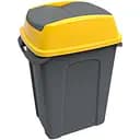 Бак для мусора Planet Hippo 50 л антрацитово-желтый (00-00020106)