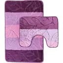 Набор ковриков для ванной Vezzer Avangartline 50x80 и 50x40 см розовый (VZAS05241)