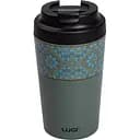 Термокружка Вышиванка 380 мл с крышкой на защелке, серо-зеленый Yiwu HP-14-50GR