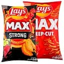 Набор: чипсы Lays Max Strong Чили и лайм картофельные 95 г. + чипсы Lay's Max Deep-cut