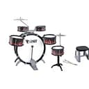 Дитяча барабанна установка L651 з 5 барабанами, педаллю, тарілками, паличками та стільчиком