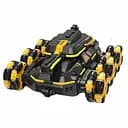 Радиоуправляемая машинка-трансформер YL 81-02 с парогенератором, пультом 2.4 Ghz, аккумулятором 3.7 V, подсветкой, Желтая