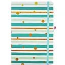 Блокнот А5 Bambi 5703-04 на резинке твердая обложка 21х14 см 80 листов клетка зеленый