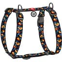 Шлея для собак Waudog Nylon Апельсини анатомічна H-подібна з QR паспортом М 40-70 см