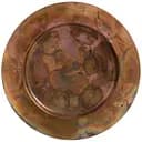 Блюдо J-line кругле металеве бронзового кольору діаметр 36 см (85871)