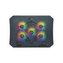 Підставка-кулер під ноутбук охолоджуюча з RGB-підсвіткою MEETION CP3030 чорна
