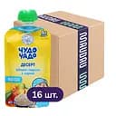 Упаковка десерту для дітей Чудо-чадо Яблучно-персиковий з сиром без цукру 1.44 кг (90 г х 16 шт.)