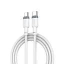 Кабель XO NB208B Type-C Liquid Silicone Data Type-c to Type-c 60W cable 1 м білий