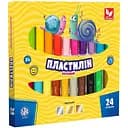 Пластилин круглый восковой Школярик 303110001-UA 24 цвета