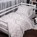 Комплект постільної білизни MirSon Фланель 018 Unicorn сірий двоспальний (2200009656057)