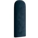 Стінова панель, з закругленим краєм, оксамитове узголів'я ліжка, синій 30*100*4 см