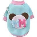 Свитшот Ginger для животных XS мм на флисе голубой с розовым Д-18 см ОГ-26 см 0.5-1.5 кг