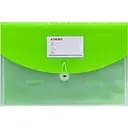 Папка на резинці Bambi A4 DL5226 на 4 відділення зелена