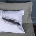 Наволочка MirSon Сатин 22-1400 Feather Touch 40х40 см сіра (2200010566642)