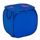 Кошик для іграшок С 36586, складний 45х46 см, синій з малюнком слоника