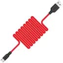 Кабель Hoco X21 Silicone Type-c charging cable Чорний Червоний