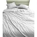 Комплект постільної білизни Ecotton Light Grey півтораспальний полісатин світло-сірий (25310)