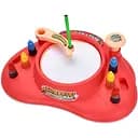 Набор для творчества 050-83-84 2 в 1 с эффектом спин-арта красками и фломастерами 46 предметов красный