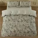 Комплект постельного белья Ardesto Gloria Полевые цветы полуторный евро серый (ART1622WF)