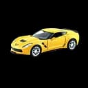 Машинка Uni-fortune Chevrolet Corvette Grand Sport, 1:32, матовий жовтий (554039М(С))