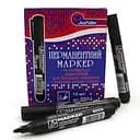 Маркер перманентный Josef Otten ECO, черный, круглый наконечник, 12 шт. в упаковке