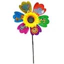 Детский вертушок "Животные" МR 1225-3 цветок диаметром 28 см, палочка 48 см