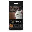 Лакомства хрустящие Savory Cats Snacks Pillows Sensitive Для взрослых котов с чувствительным пищеварением 60 г
