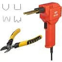 Паяльный набор WEP 960 V85 для ремонта пластиковых деталей (термостеплер 85W с подсветкой, кусачки, 400 скоб 0.8 мм)