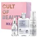 Набір косметики для обличчя Hollyskin Black Caviar Vitalize Basic Care: Сироватка 30 мл + Тонік 250 мл + Очищаюча пінка 150 мл