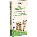 Капли на холку для кошек и собак мелких пород ProVET ЭкоВет от внешних паразитов 4 пипетки по 0.5 мл (PR241110)