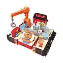 Трек з трейлером SJ 680 A-1, 3 машинки, звуки, мелодії, підсвічування, кермо, рухливі елементи