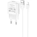 Мережевий зарядний пристрій Borofone BA64A 1 x USB/2.1 A + кабель Type-C