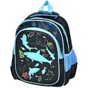 Дитячий рюкзак JD2421 з двома відділеннями та зовнішніми кишенями, чорний