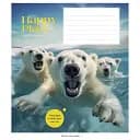 Зошит учнівський Школярик Wild selfie 018-3352L-1 в лінію 18 аркушів 