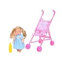 Коляска з лялькою, 37x23x50 см, лялька 31 см, (В асортименті)