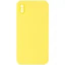 Чохол Epik Silicone Case Square Full Camera Protective AA No Logo для Apple iPhone XS Max 6.5 Жовтий/Yellow