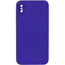 Чохол Epik Silicone Case Square Full Camera Protective AA NOLOGO для Apple iPhone X/XS 5.8 Фіолетовий/Ultra Violet