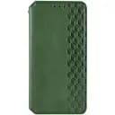 Кожаный чехол-книжка GETMAN Cubic (PU) для Xiaomi Redmi Note 13 5G Зеленый
