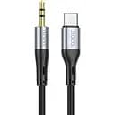 Кабель Hoco UPA22 Type-C silicone digital audio conversion cable Чорний