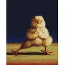 Алмазная мозаика Brushme Йога цыпленок ©Lucia Heffernan DBS1202, 40x50 см